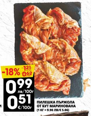 ПИЛЕШКА ПЪРЖОЛА ОТ БУТ МАРИНОВАНА