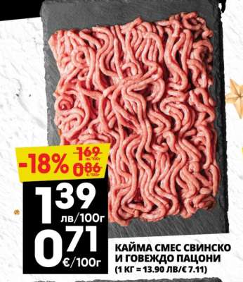 КАЙМА СМЕС СВИНСКО И ГОВЕЖДО ПАЦОНИ