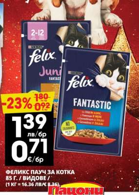 ФЕЛИКС ПАУЧ ЗА КОТКА