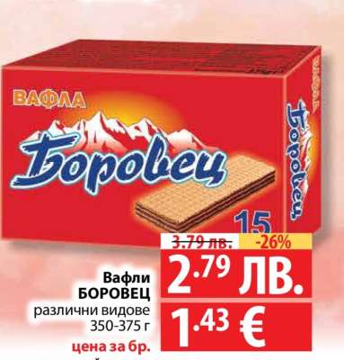 Вафли БОРОВЕЦ