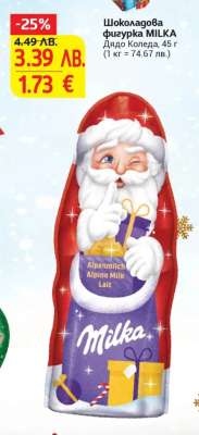 Шоколадова фигурка MILKA