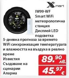 IW99-WF Smart WiFi метеорологична станция
