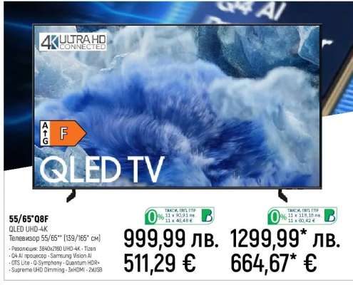 Телевизор 55/65" Q8F