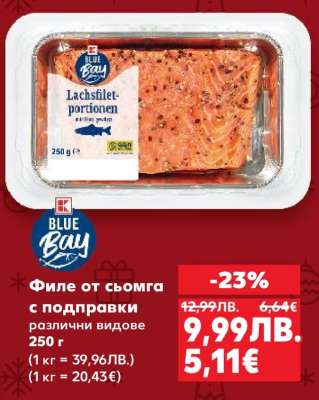 Филе от сьомга с подправки