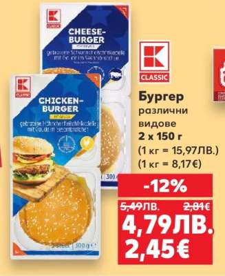 Бургер различни видове