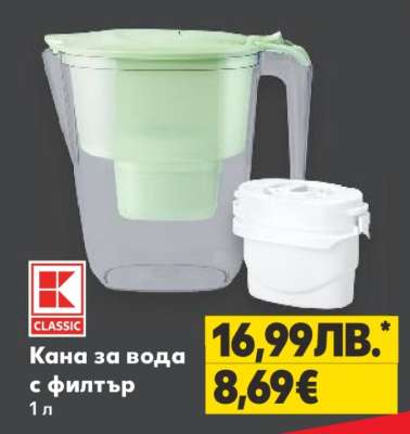 Кана за вода с филтър