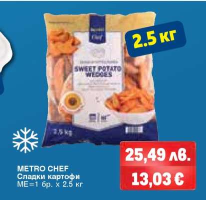 METRO CHEF Сладки картофи