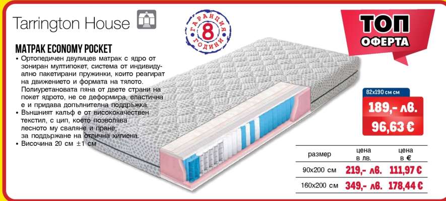 МАТРАК ECONOMY POCKET