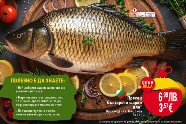 Пресен български шаран