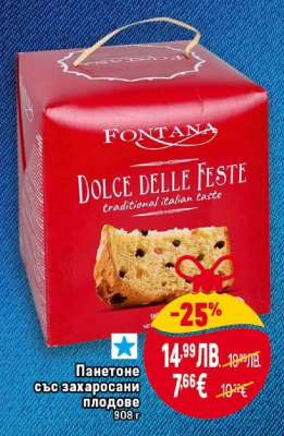 Панетоне със захаросани плодове