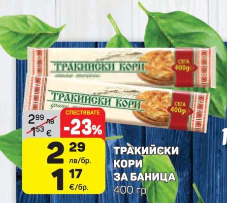 ТРАКИЙСКИ КОРИ ЗА БАНИЦА