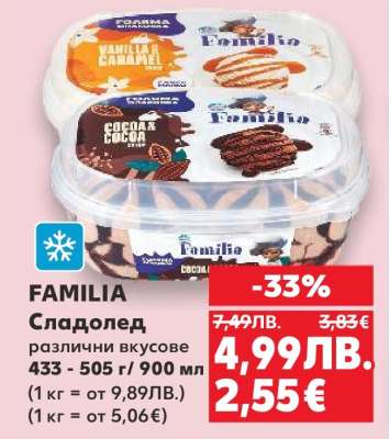 FAMILIA Сладолед