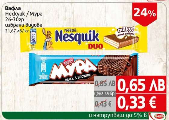 Вафла Nesquik / Мура