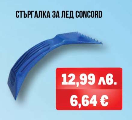 СТЪРГАЛКА ЗА ЛЕД CONCORD