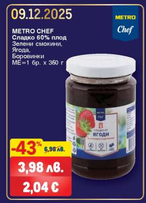 METRO CHEF Сладко 60% плод