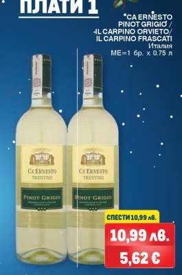CA ERNESTO PINOT GRIGIO / IL CARPINO ORVIETO / IL CARPINO FRASCATI