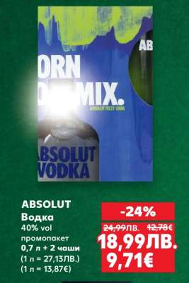 ABSOLUT Водка