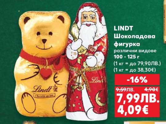 LINDT Шоколадова фигурка