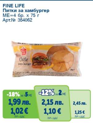 FINE LIFE Питки за хамбургер