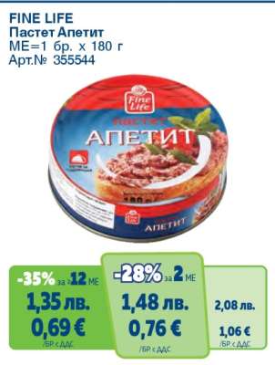 FINE LIFE Пастет Апетит
