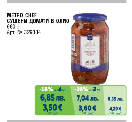 METRO CHEF Сушени домати в олио
