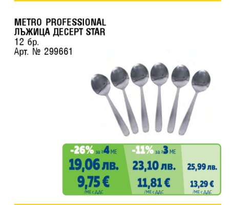 METRO PROFESSIONAL ЛЪЖИЦА ДЕСЕРТ STAR