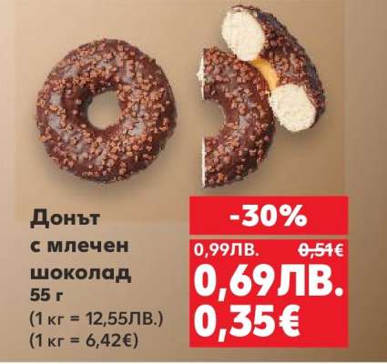 Донът с млечен шоколад