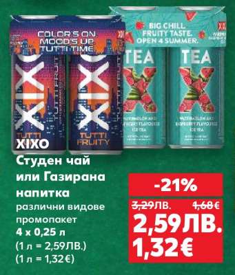 Студен чай или Газирана напитка