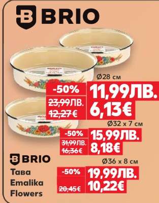 Тава Emalika Flowers Ø28 см