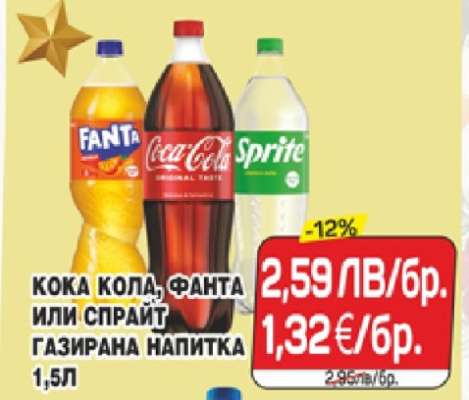 КОКА КОЛА, ФАНТА ИЛИ СПРАЙТ