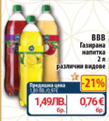 ВВВ Газирана напитка