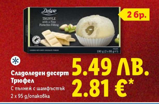 Сладоледен десерт Трюфел