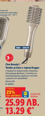 Cien Beauty® Четка за коса с горещ въздух