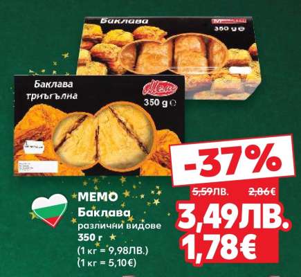 MEMO Баклава различни видове