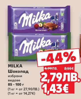 MILKA Шоколад