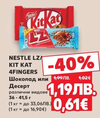 NESTLE LZ / KIT KAT 4FINGERS
