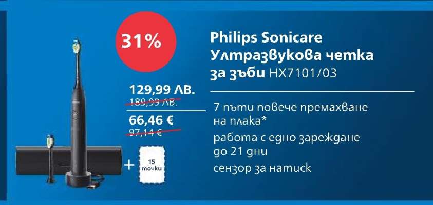 Philips Sonicare Ултразвукова четка за зъби HX7101/03