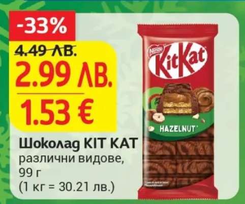 Шоколад KIT KAT