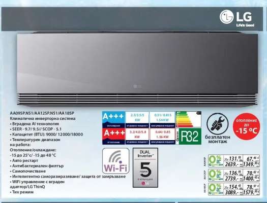 LG Климатична инверторна система