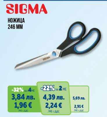 SIGMA Ножица 246 мм
