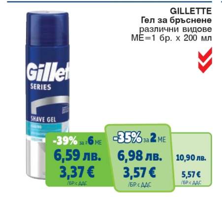 GILLETTE Гел за бръснене