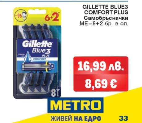 GILLETTE BLUE3 COMFORT PLUS