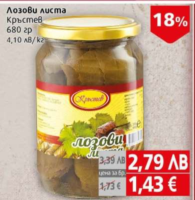 Лозови листа Кръстев