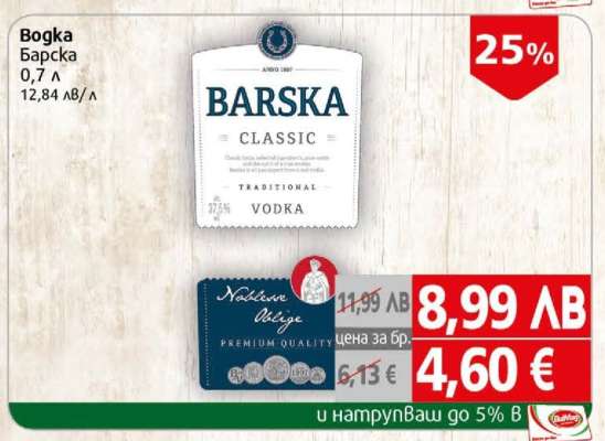 ВОДКА BARSKA