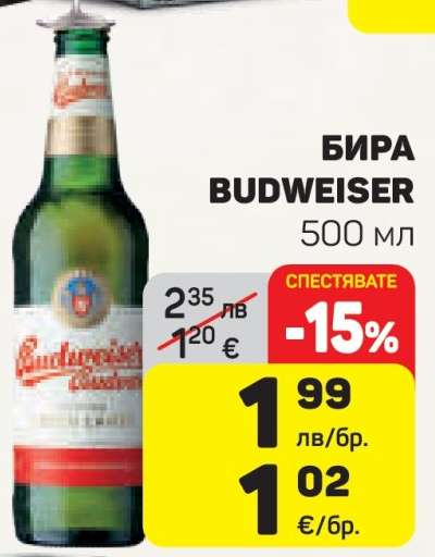 Бира BUDWEISER