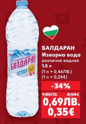 БАЛДАРАН Изворна вода