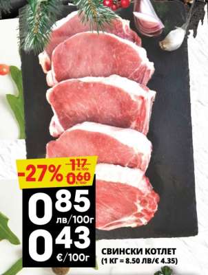 Свински котлет