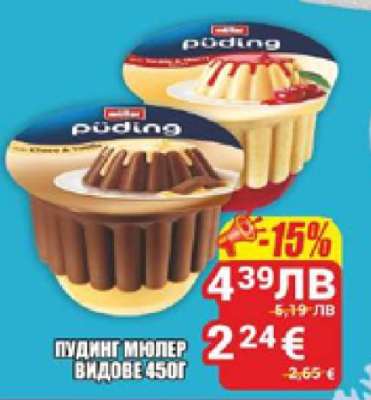 Пудинг Мюлер видове 450г