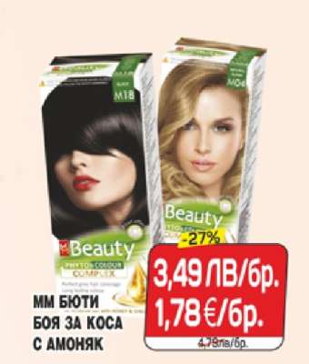 MM Бюти Боя за коса с амоняк