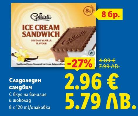 Сладоледен сандвич